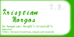 krisztian morgos business card